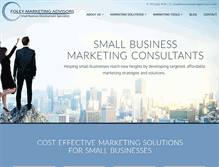 Tablet Screenshot of foleymarketingadvisors.com